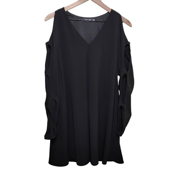 Do + Be Black Long Sleeve Dress, Medium - Picture 1 of 10